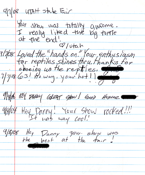 testimonial for reptile adventures